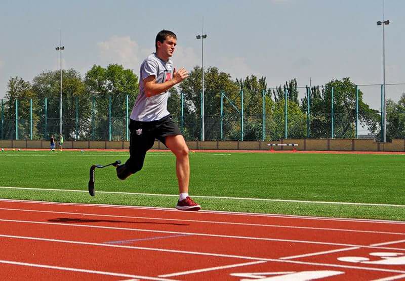 Ukraine Man Running